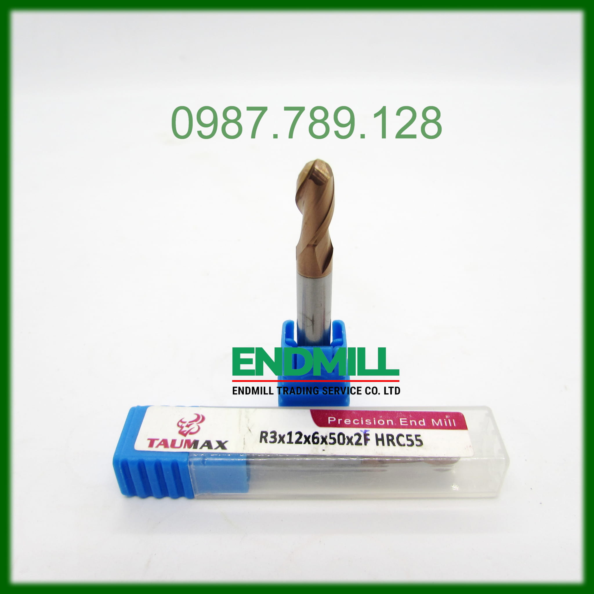 Dao phay cầu R3.0*12*6D*50L-2T - TAUMAX - ENDMILL